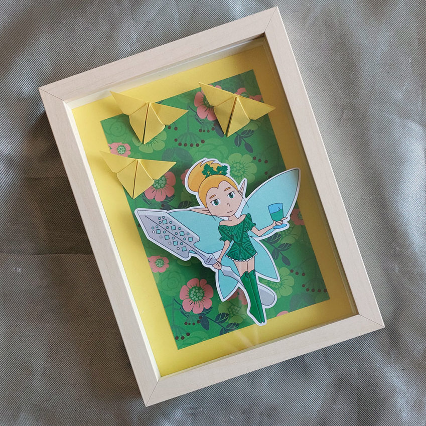 Fée et papillons