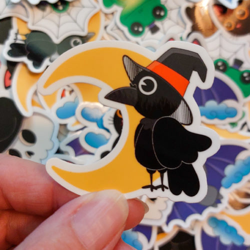 Autocollant : Corbeau