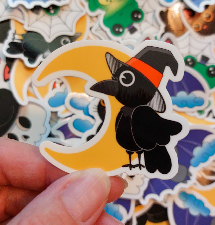 Autocollant : Corbeau